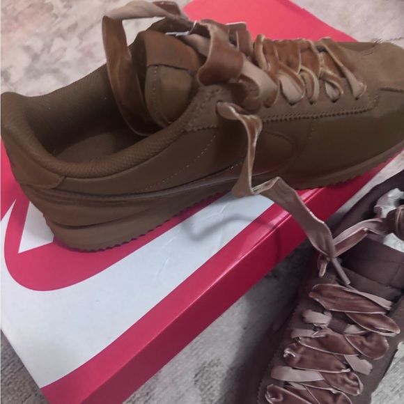 Nike Fauna Brown Cortez Sneakers - Picture 3 of 6